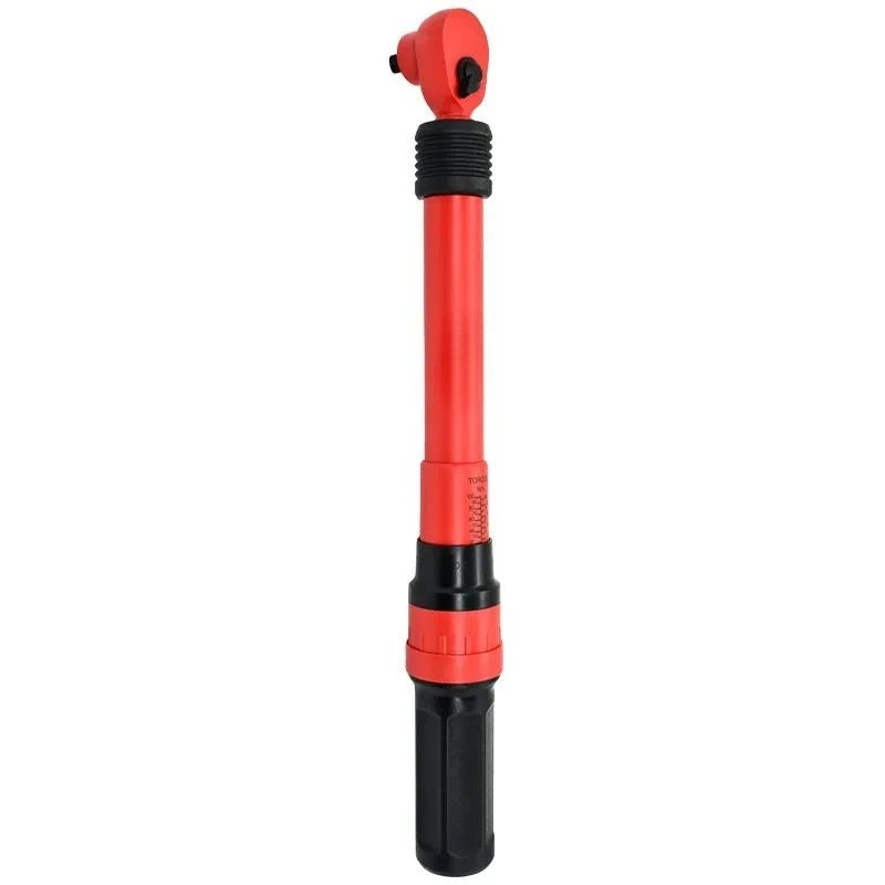 Two Color Handle VDE 3 8 Adjustable Insulated Torque Wrench Chrome Vanadium Steel Horn Tooth Power Tool