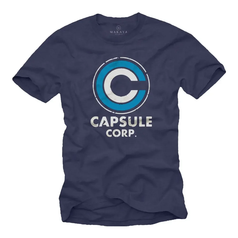 Makaya Capsule Corp Dragon T Shirt For Men Dark Grey S Xxxxxl