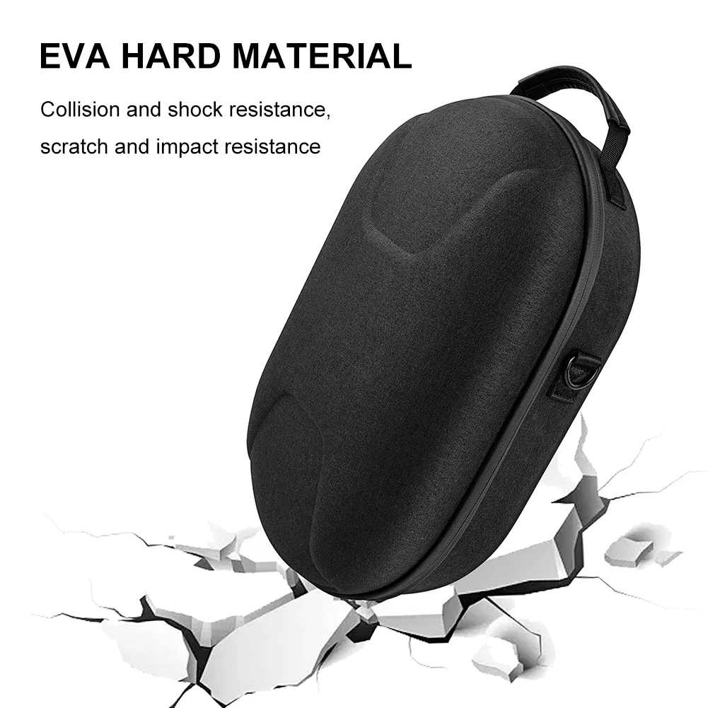 EVA Travel Carrying Case Waterproof Protection Box Adjustable Shoulder Strap Shockproof Anti-Scratch for Meta Quest 3 VR Headset