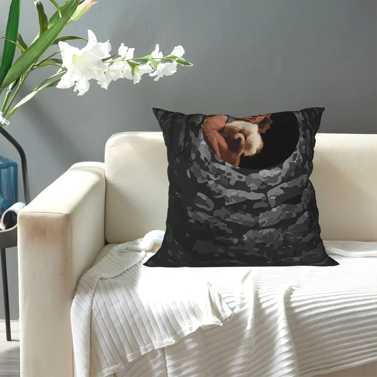 Buffalo Bill Looking Down Well Square Pillowcase Pillow Cover Cushion Zip Decorative Comfort Throw Pillow for Home Bedroom