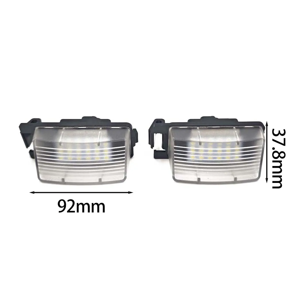 Car LED License Number Plate Lights Lamp Fits for Nissan Versa 4D 5D Livina GTR R35 Cube Z12 370Z Z34 Leaf For Infiniti G35 G37
