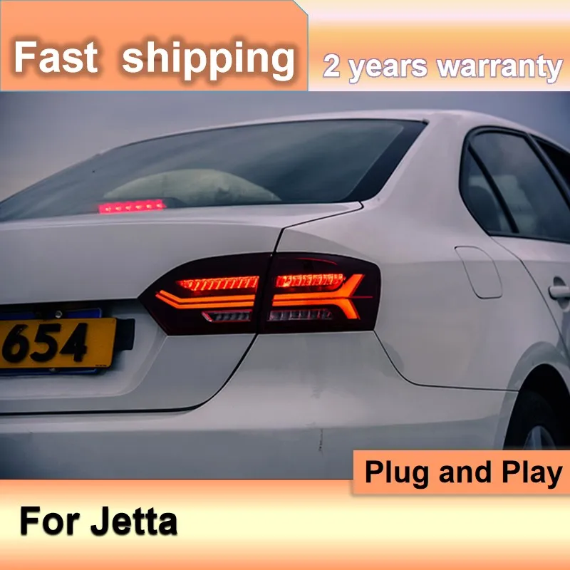 

Автомобильные аксессуары для VW Jetta Задние фонари 2012 2013 2014 Volkswagen Jetta MK6 Задний фонарь DRL Противотуманный тормозной сигнал поворота заднего вида