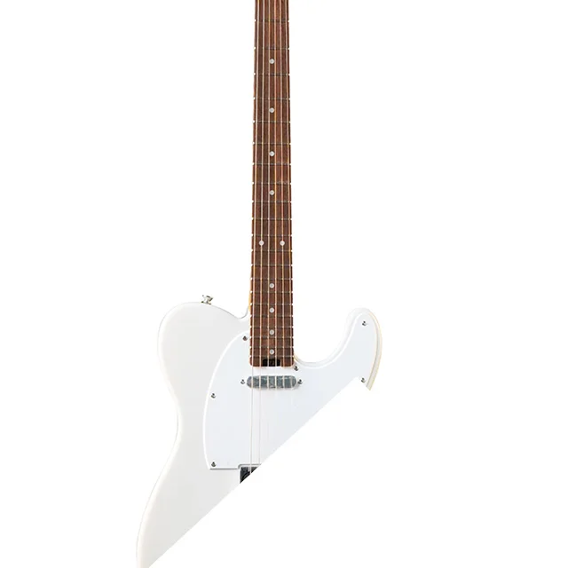 Music Rope High Quality Electric Bass Martin Guitar Bass  Custom Blue White Body