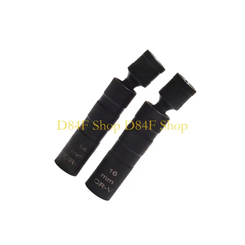 D84F 3/8Inch Drive 12 Point 14/16mm Plugs Socket Swivels Head Thin Wall Design Heat Treated Automotive Tool