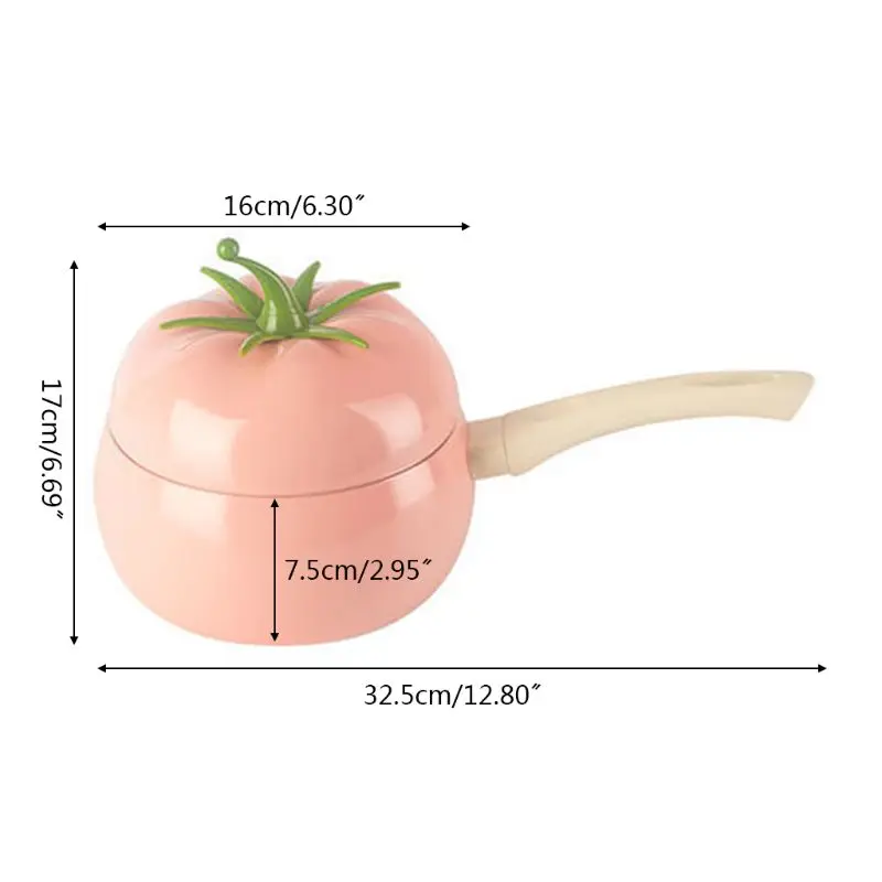 Sartén con forma tomate y fruta KX4B, olla para cocinar, cacerola, Cocina Inducción, utensilios cocina aluminio