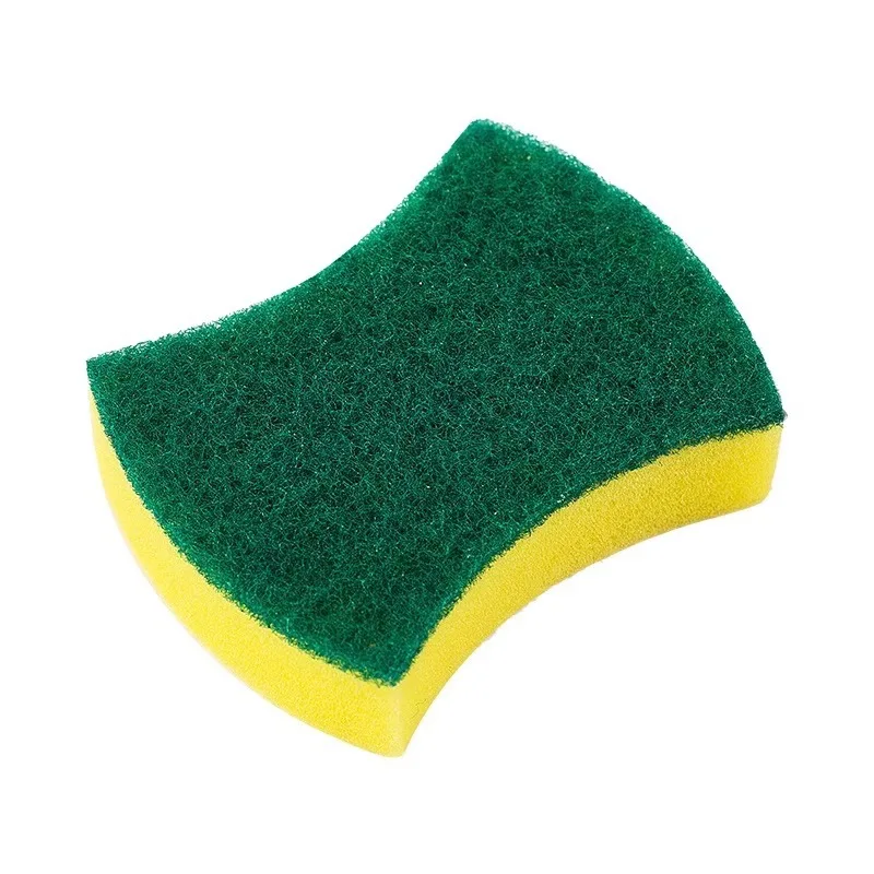 食器洗いスポンジブロック、たわし、キッチン掃除兼用、両面耐久性厚手クロス、ブラシポット、スポンジ拭き