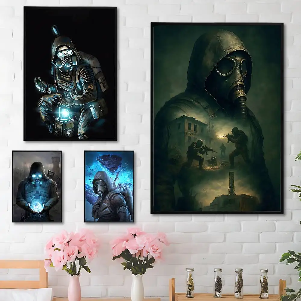 

Game S-Stalkers-S 2 Poster Fancy Wall Sticker for Living room bar retro decorative painting room