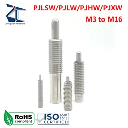 ZPJLSW Stainless Steel Spring Plunger Machine Part Precision Spring Plunger Pin for Machines Metals Other Fasteners