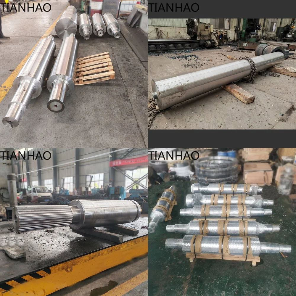 Custom Forged Cr12MoV Shaft Rotors Work Roll Blanks for Industrial Machinery Heavy Duty Metal Components CNC Machined