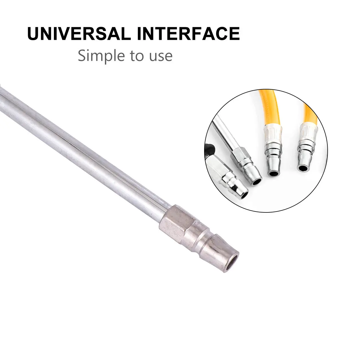 1Pcs Multifunctional Inflation Nozzle Metal Car Tire Extension Adapter Accurate Mechanical Dial for Car Bicycle Motorcycle