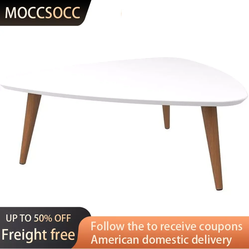 

Utopia Triangle Wood Coffee Table in White Gloss Freight Free Coffee Tables for Living Room Chairs Round Dining Table Furniture