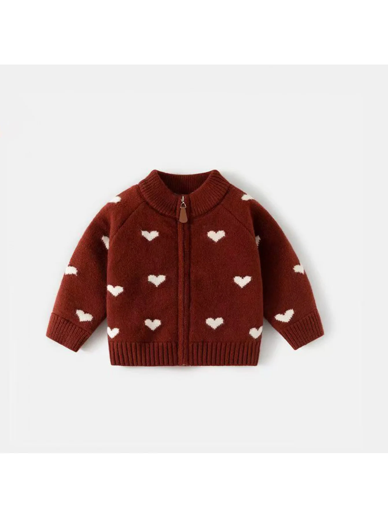 Girls' Sweaters, Knitwear, Autumn and Winter New Styles, Children's Red Cardigan Jackets, Baby Tops, Winter