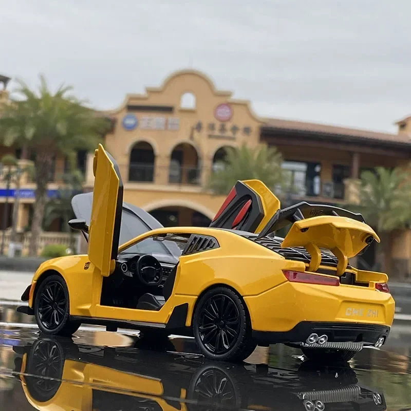 1:24 Camaro Legierung Diecast Sport Auto Modell Spielzeug Simulation Fahrzeug Zurückziehen Spielzeug Für Kinder Geschenke A327