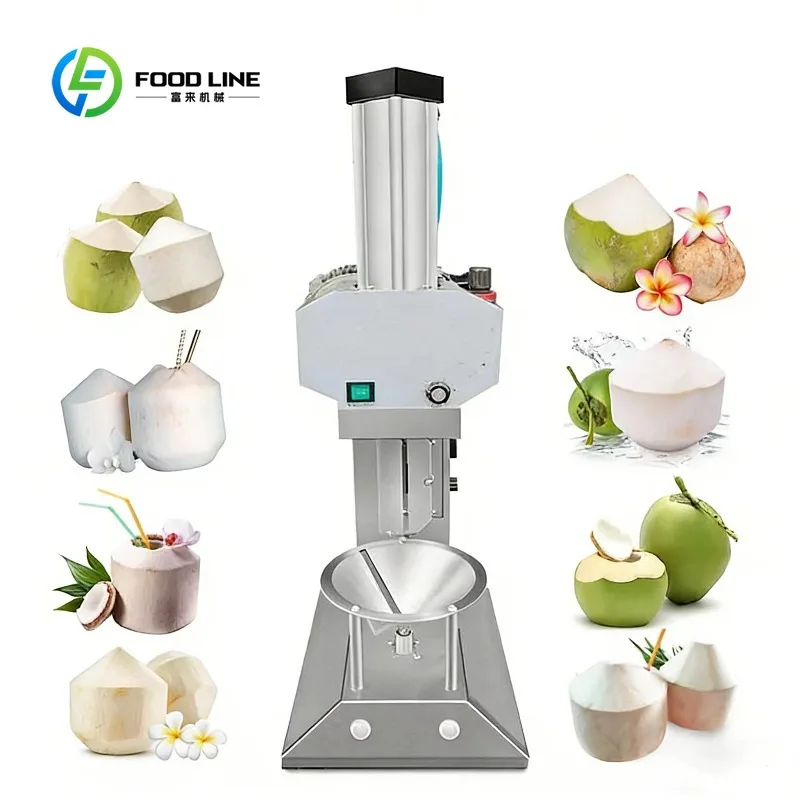 Industrial Automatic Electric Diamond Shape Coconut Peeler Customized Fresh Green Tender Coconut Skin Trimming Peeling Machine