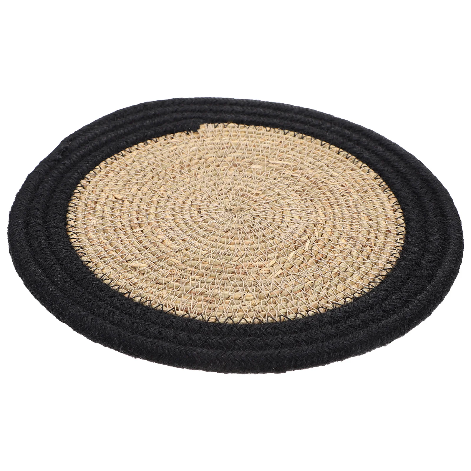 

1pc Woven Rattan Placemat Natural Grass Table Mat For Home Party Decor Heat Insulation Protective Dish Pad Table Accessory