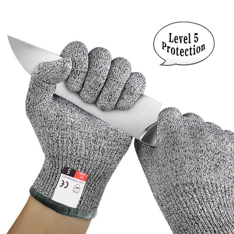 2024 New Anti-cut Outdoor Fishing Gloves Knife Cut Resistant Protection Touch Screen Anti-Slip Ultra-thin Steel Wire Mesh Gloves