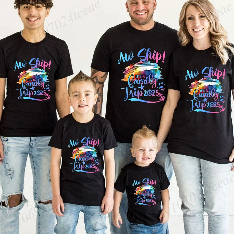 Family Cruise 2025 Shirt Cruise Squad T-shirts Family Matching Cruise Making Memories Together Tee Shirts Adults Kids Outfits