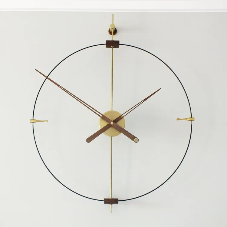 

Simple modern with 39 scale Internet celebrity fashion personality living room wall clock Nordic minimalist silent Spanish clock