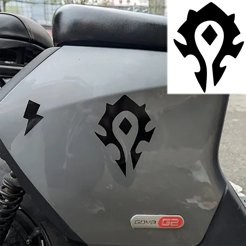 

For World of Warcraft Game WOW Tribal Logo Car Stickers Motorcycle Moto Helmets Accessories Decal For Kawasaki Z900 Yamaha MT07