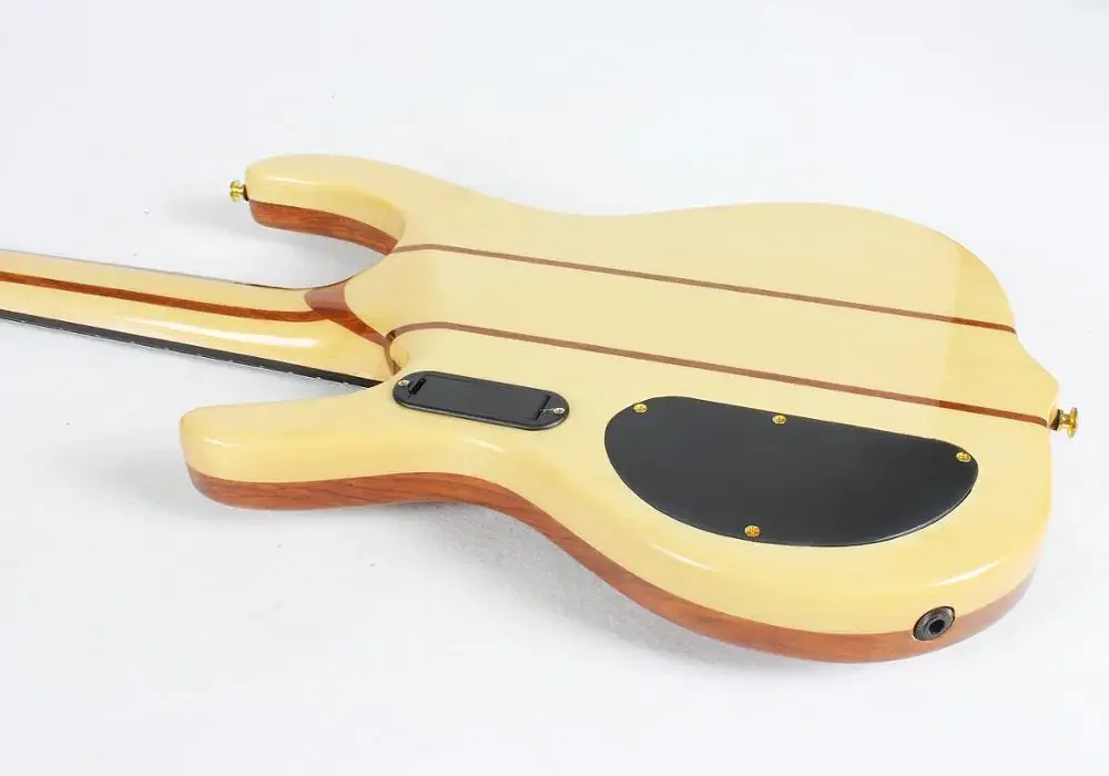 high quality custom OEM made in china  neck thru through body 4 four string ebana electric bass guitar