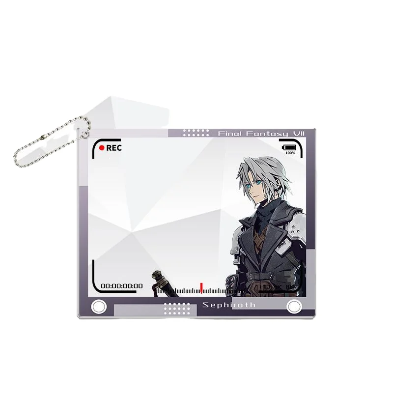 Final Fantasy Vii Cloud Strife Sephiroth Zack Fair Photograph Group Photo Card Translucent Acrylic Game Anime Periphery