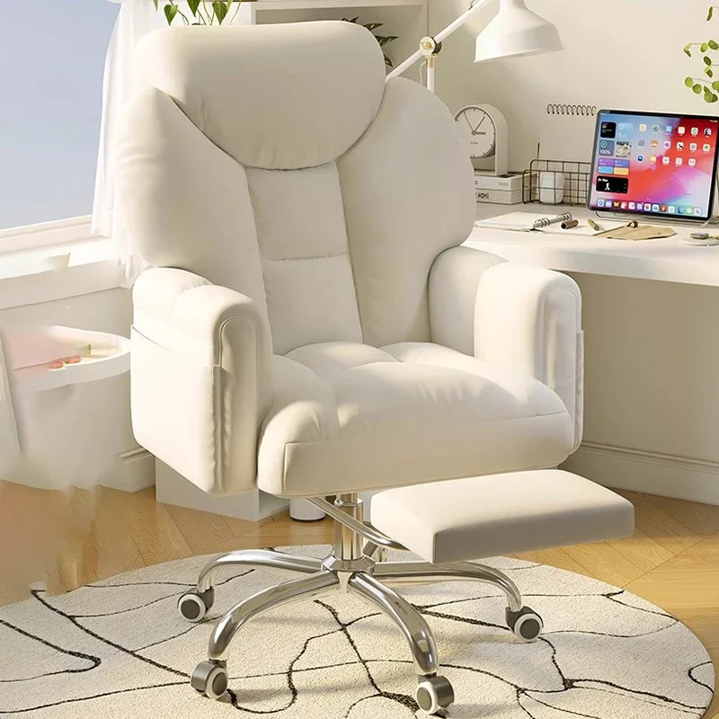 Minimalist Stylish Office Chair Modern Footrest Swivel ﻿mobile Gaming  Luxury High Back Cadeira De Escritorios Furniture