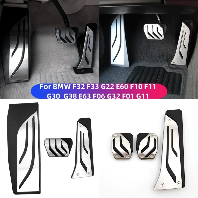 

For BMW F32 F33 F36 G23 E60 F07 F10 F11 G30 G31 G38 E63 F06 F12 F13 G32 F01 F02 G11 G12 Car Gas Brake Pedals 4 5 6 7 Series