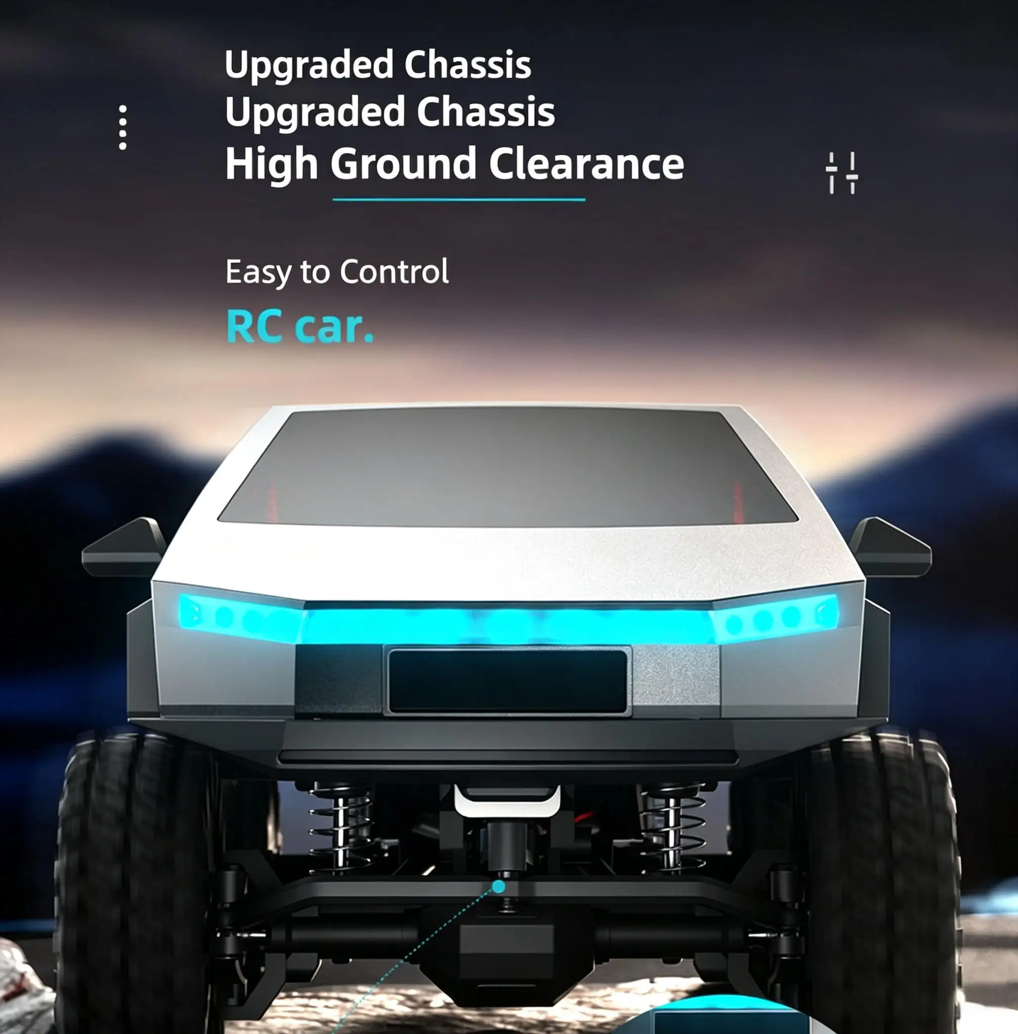 Multi-Functional Remote Control Tesla Simulation Climbing Car Four-Channel Remote Control Christmas Gift for Teenagers