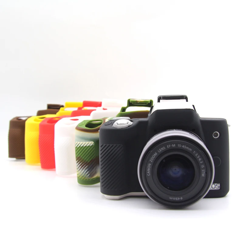 Silicon Armor Skin Case Body Cover Protector for Canon EOS M50, M50 Mark II M50II Mirrorless Camera Shell Protective Soft Bag