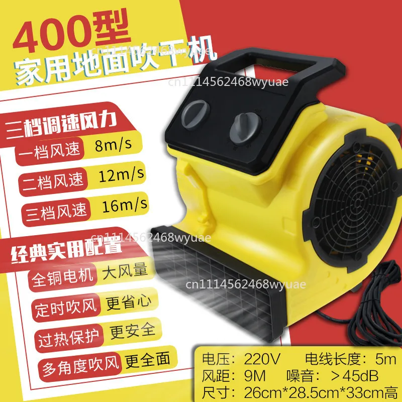 220V Fan Hair Blower High Power Commercial Household Floor Carpet Dryer Dehumidifier, Suitable For Home And Living Room
