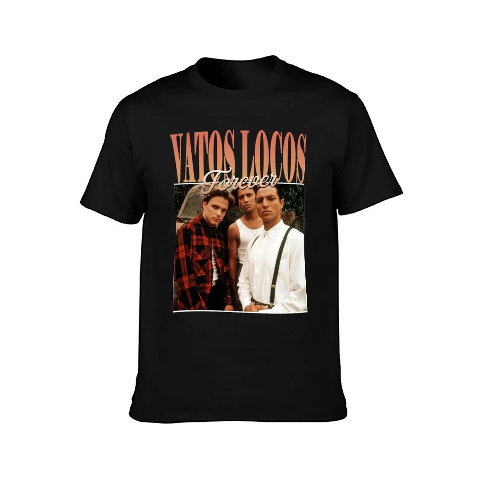 Vatos-Locos-Forever-Blood-In-Blood-Out-1993 T-Shirt Everyday Wear Basic Short Sleeve Top