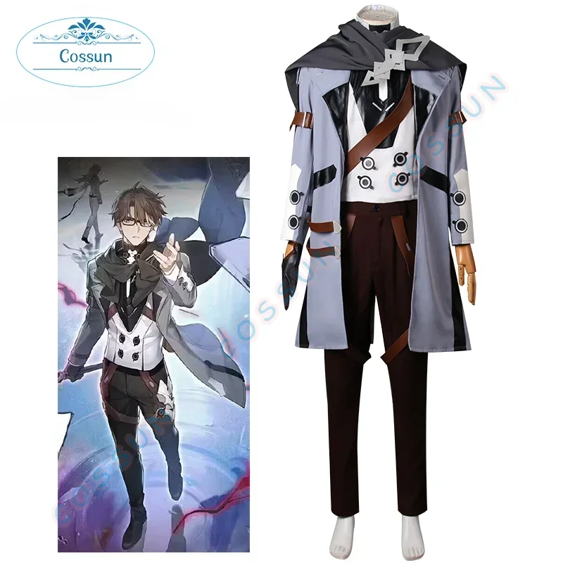 Honkai Star Rail Welt Cosplay Costume Uniform Shawl Coat Pants for Men Outfits Halloween Carnival Party