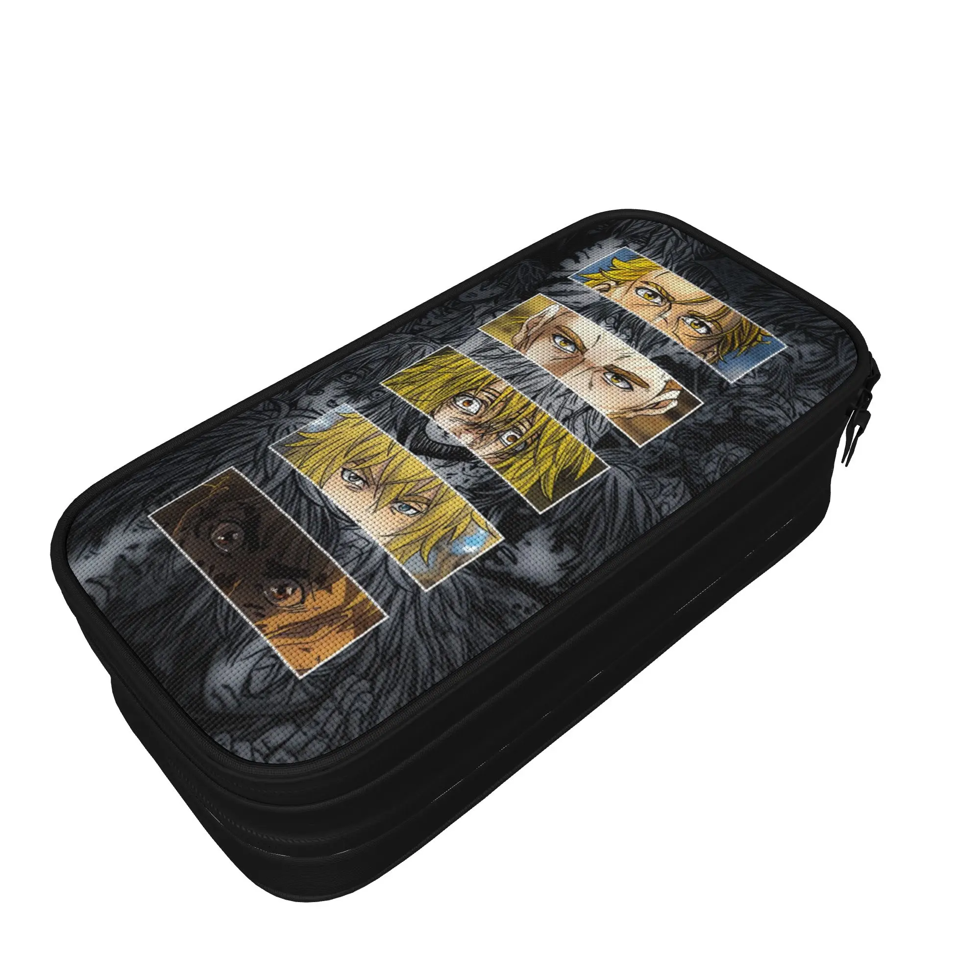 Pencil Case Vinland Saga Thorfinn Vinland Askeladd Anime Pencil Box  School Pencil Cases Boy Girl Canvas Stationery Organizer
