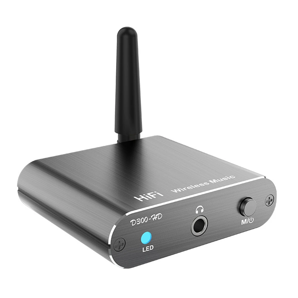 

D300 Wireless Receiver APTX-HD BT 5.2 HiFi Stereo Audio Adapter Support Coaxial Optical Fiber for Headphone TV Amplifier