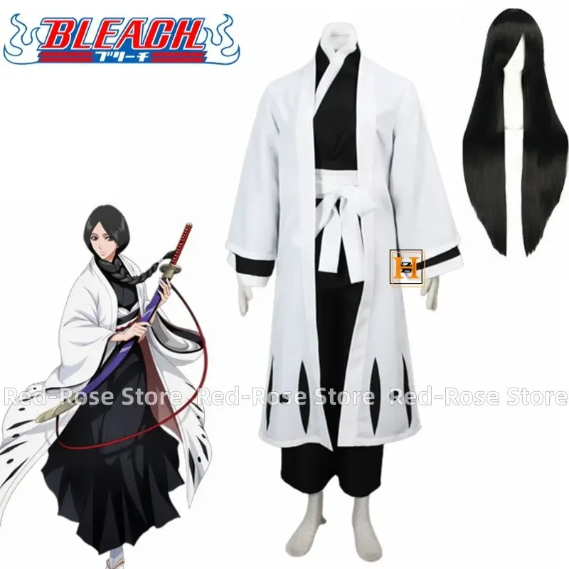 Аниме Unohana Retsu костюмы для косплея мужчина женщина парик на Хэллоуин косплей костюм S-3XL