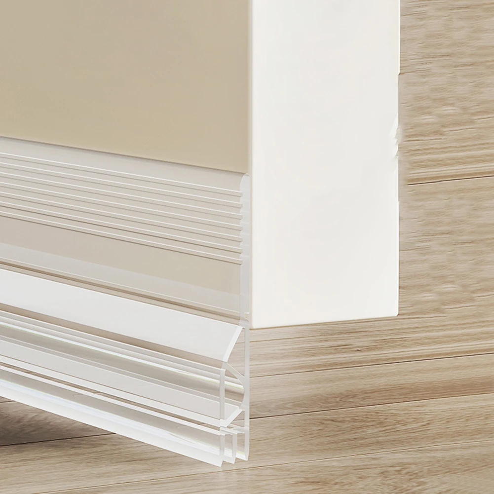 100cm Door Bottom Seal Strip Transparent Door Bottom Strip Commercial Use Air Leakage Seal Dust Prevention Strip