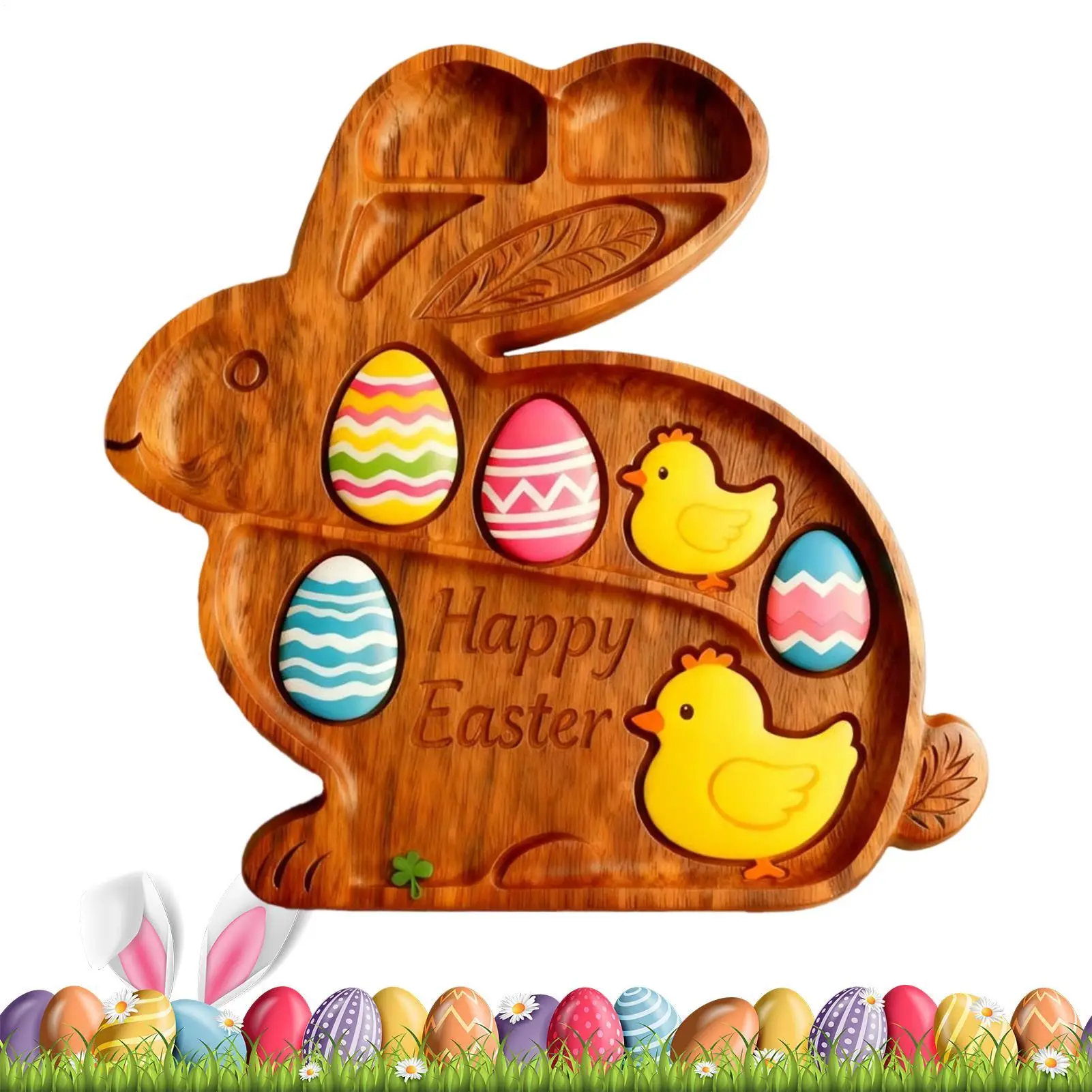 

Тарелка в форме кролика для пасхальных угощений, пластиковый поднос для сыра, мясных деликатесов, десертов, конфет и закусок