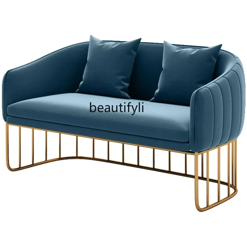 FG40Light Luxury Sales Department Negotiation Reception Sofa Combination Office Leisure Area Reception Small round Table