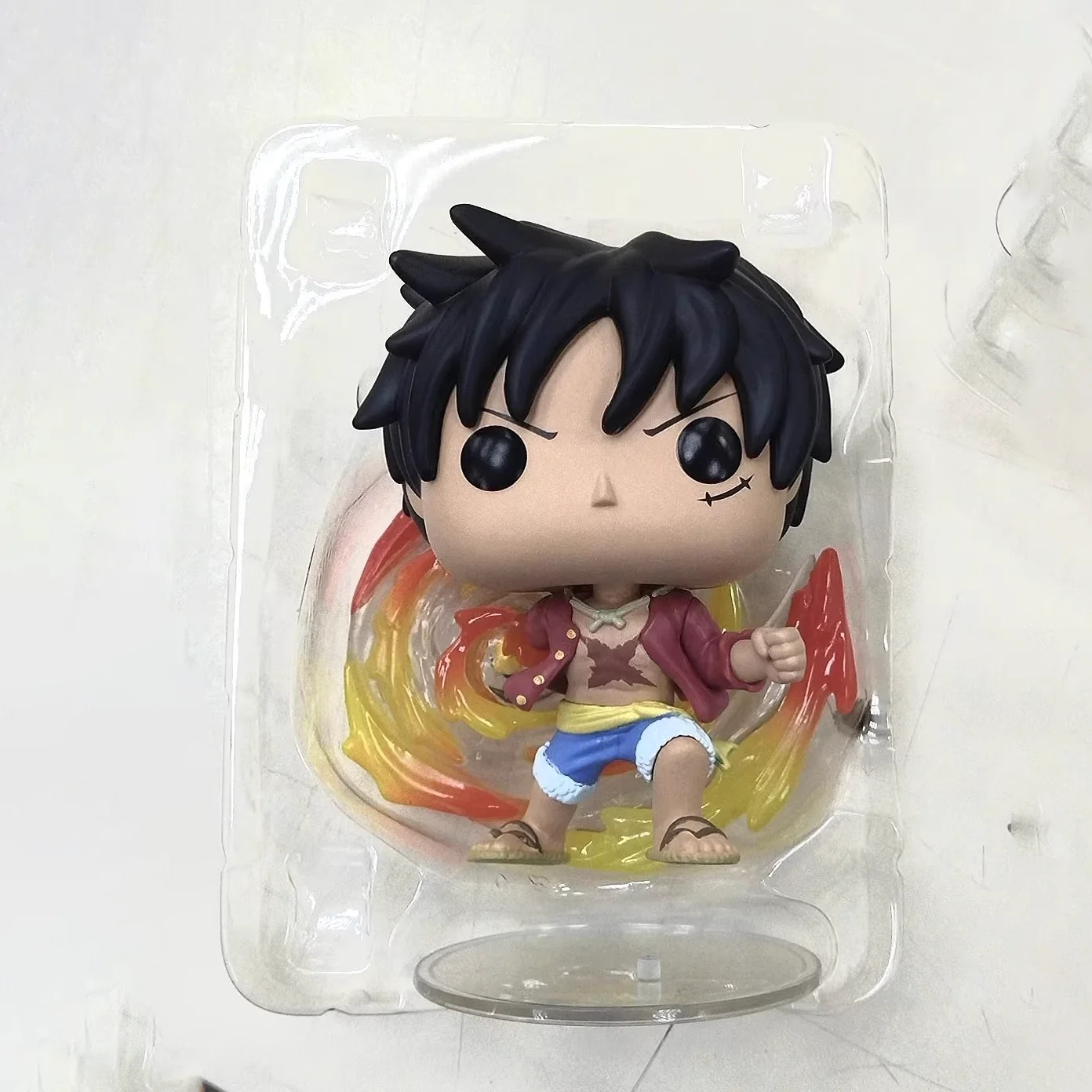 Figura de Luffy de halcón rojo # 1273 Funko Pop oficial genuino coleccionable edición limitada estatuilla Anime One Piece Fans juguete para regalo