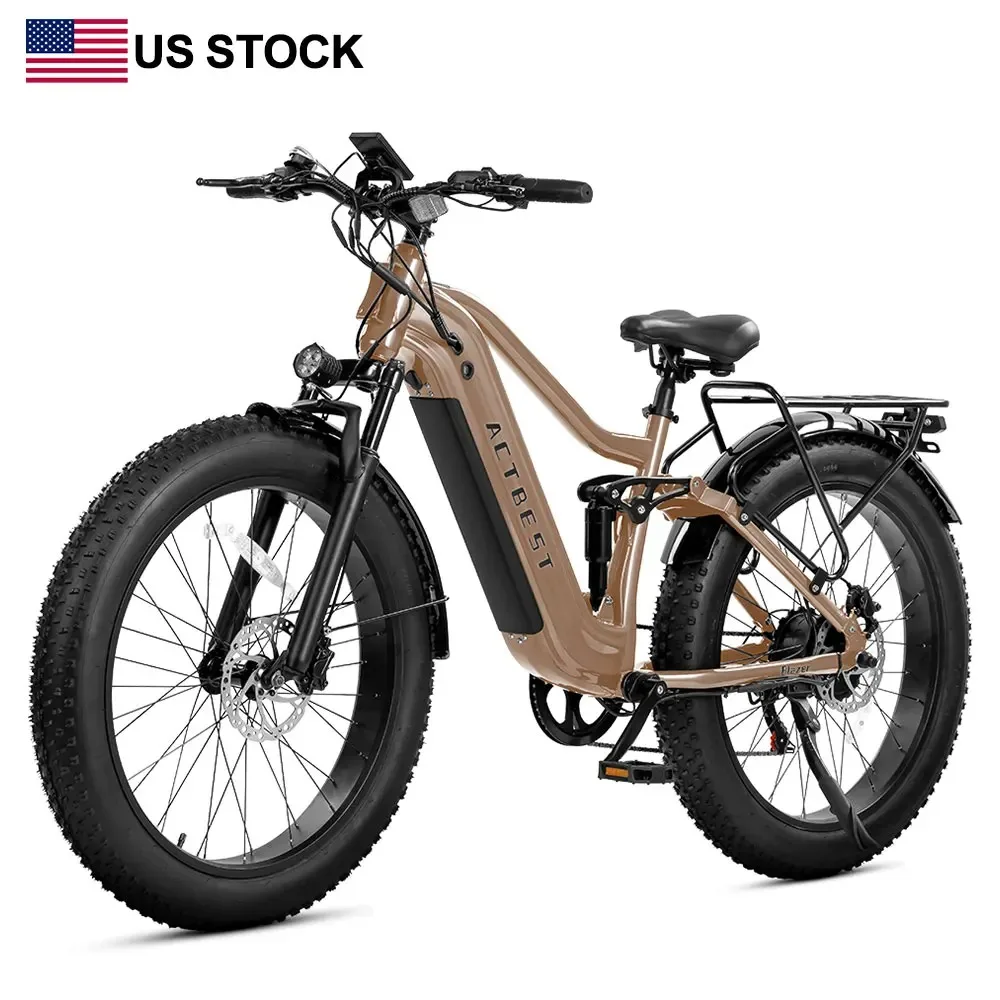 

Электрический велосипед Actbest Blazer 7 скоростей, 26 дюймов, со съемной батареей, с широкими шинами, для взрослых