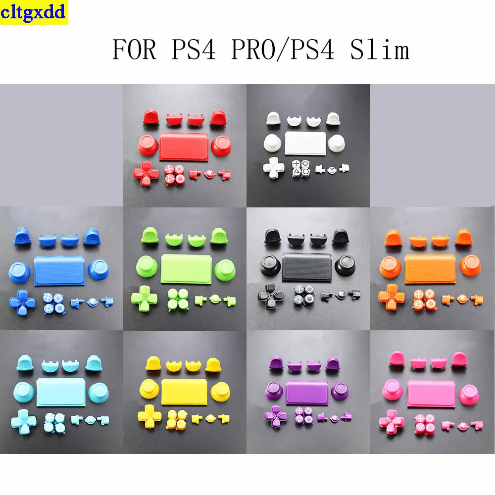 cltgxdd 1 set FOR PS4 Pro Slim controller joystick D keyboard R1 L1 R2 L2 directional keys ABXY buttons JDS-040 component