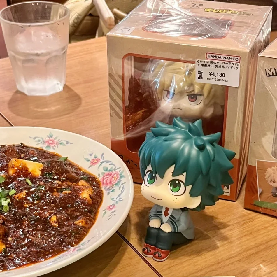 Figura de Anime MHA, figura bonita de Midoriya Izuku, figura de acción de Bakugou Katsuki, figura de mirada, mini juguete bonito, regalos de muñecas coleccionables