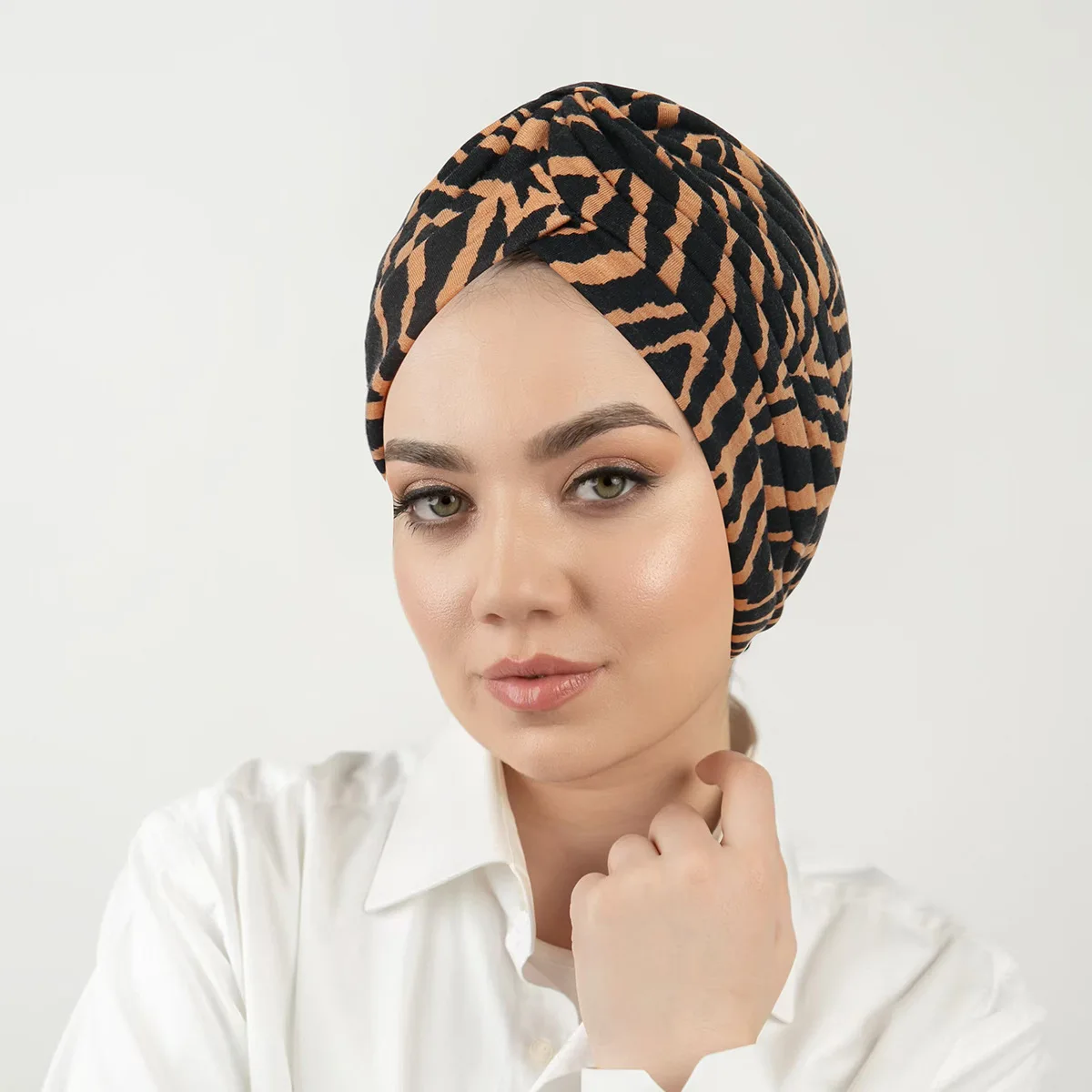 العصرية قبعة هندية الأزهار طباعة المرأة المسلمة الحجاب الكيماوي قبعة عمامة بونيه تمتد فام حك وشاح فقدان الشعر أغطية الرأس