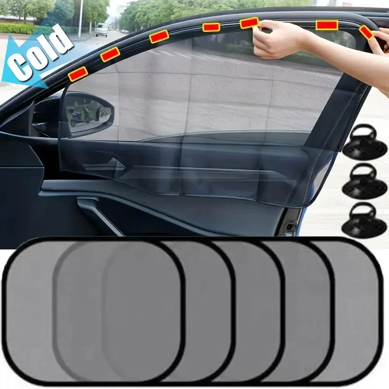 

1/5 шт. автомобильный козырек от солнца, защита от ультрафиолета, автомобильная занавеска на окно автомобиля, солнцезащитный козырек на заднее окно, сетчатый солнцезащитный козырек, летняя защитная оконная пленка