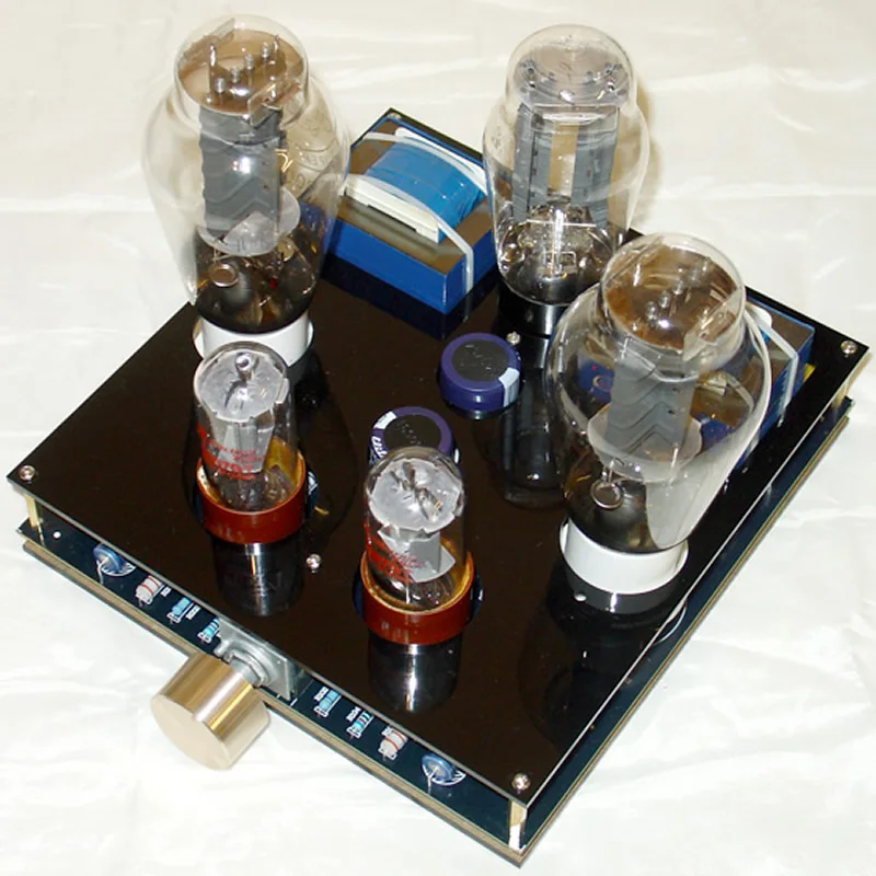 6N8 (6SN7) pushes 300B or 2A3 tube bile single-ended type A tube amplifier, input power: 9W + 9W / 8Ω, 30-40Khz (+ -1db)