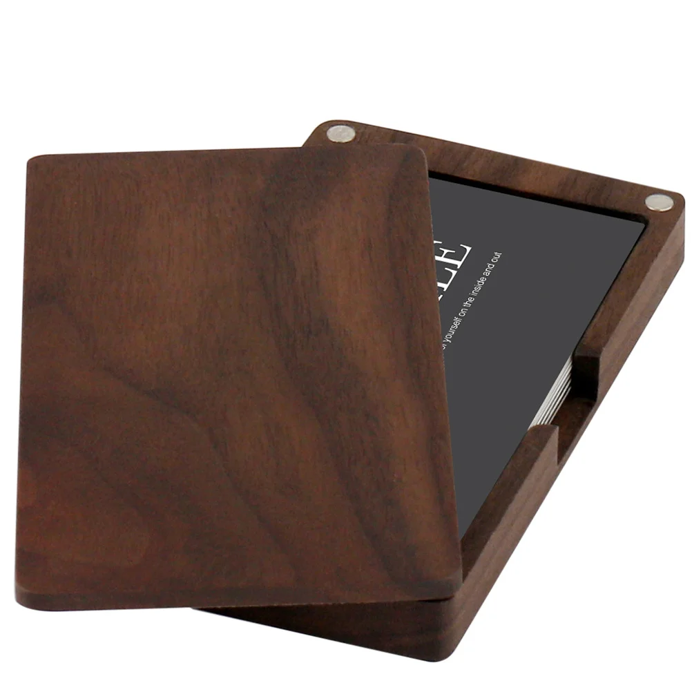 

1pc Magnetic Business Card Holder Travel Case For Passport Id Portable Cards Container Lightweight Organizer Cards Protector