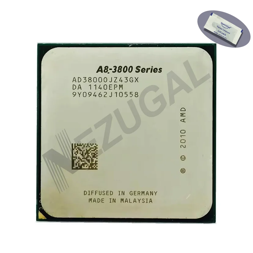 A8-3800 A8 3800 Series AD3800OJZ43GX 2.4 Ghz Quad Core 4M 65W Socket FS1 CPU processor