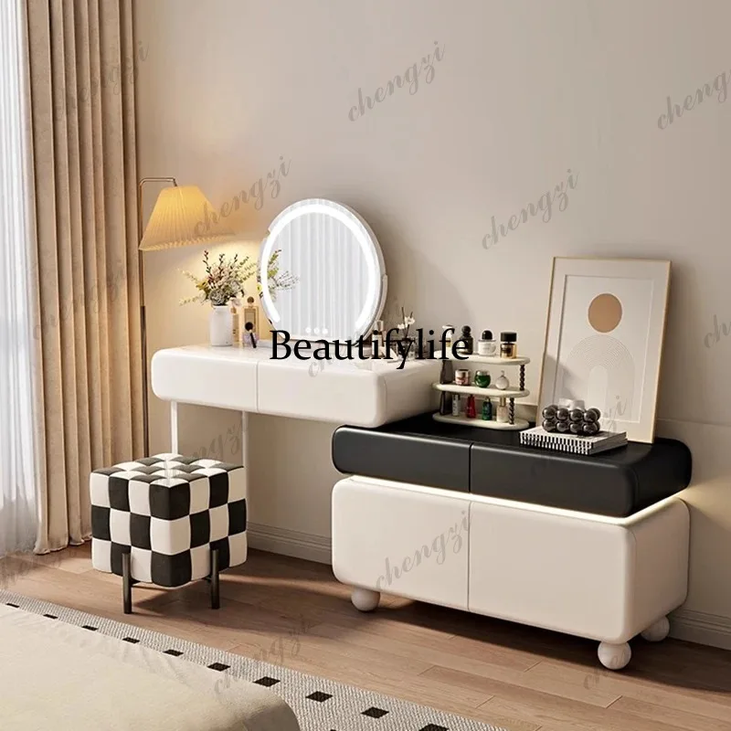 

Elegant Vanity Table Classic Sleek Italian Minimalist Vanity Table Multi Drawered Meuble De Chambre Bedroom Furniture