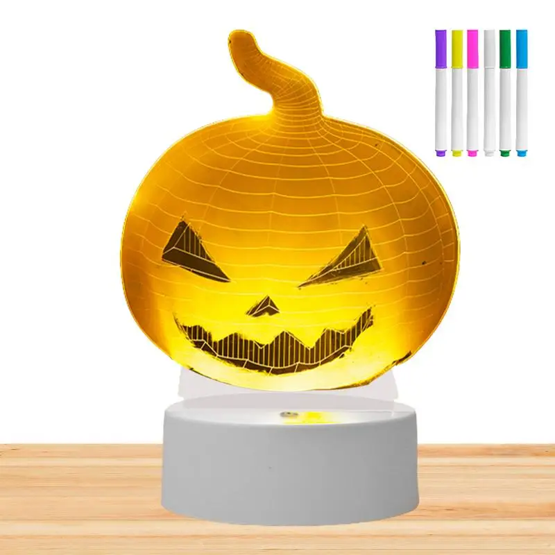 

Bedside Lamp 3D Illusion Children 3D Effect Night Light Graffiti Lamp Parent-Child Interactive Toy Halloween Seasonal