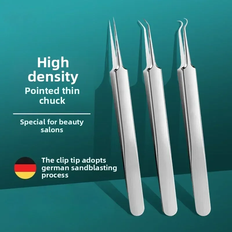 1/3pcsAcne Clip Stainless Steel Blackhead Removal Cell Clip Set Acne Removal Tweezers Precise Acne Squeezing Tool Artifact